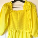 Sea New York Tabitha Smocked Dress Citron Yellow Cotton Size 4 NWT Photo 6