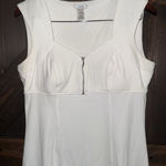 Cache  Sexy QUALITY Corset Style Zip Dress Top Women's Sz Large Cotton‎ Photo 0
