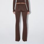 KHY by Kylie Jenner Sleek Soft Stretch Low Rise Chocolate Brown Pant Size 2X Black Photo 1