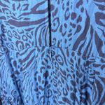 Reformation NWT  Allegra Midi Dress Size‎ 4 Vixen Blue Animal Print Long Sleeve Photo 8