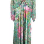 NWT Abbey Glass Brooke Floral Long Sleeve V Photo 1