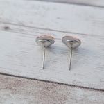 Stud Earrings Peachy Tone 3/8" Photo 2