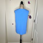 Kori Embroidered Light Blue V Neck Floral Tank Top Size Large Photo 7