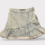 Hollister Woman’s  Flirty Denim Ruffled Ultra High-rise Skirt  size 26 3 Photo 1