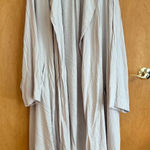 Torrid  Women's 6 6X Chateau‎ Gray Drape Trench Coat Plus Size Lightweight Duster Photo 0