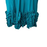 Charlie Jade  Women's Size Medium Green Slip Dress With Ruffles 100%‎ Silk NWT Photo 3