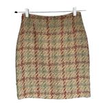 Forenza VTG Mohair Wool Plaid Tweed Pencil Skirt Size 6 Photo 0