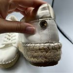 Steve Madden  Tamilyn White Faux Leather Platform Espadrille Shoes Womens 10 Flat Photo 8