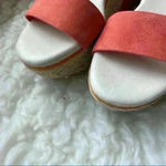 Cole Haan  Orange Arden Nubuck Espadrille Wedge Photo 4