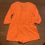 Juicy Couture Medium Orange Linen Blend Romper Photo 2