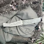 ZARA  Fringe Sequined Silver Mini Spaghetti Dress Photo 6