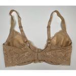 Savage X Fenty Floral Lace Unlined Bra in Honey Nude Size 36DD Photo 3
