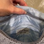 Vintage Carlo D’Santi Crochet Baby Blue Crossbody Bag Gray Photo 3