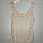 J.Crew XS Blush Pink Knit Scalloped Trim Tank Photo 0
