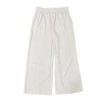 ZARA Wide Leg Crop Trousers Khaki Beige Pants Pleated High Waist Chinos Women’s Sz M Photo 6