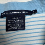 VTG Ralph Lauren Sport Cropped Polo Baby T Shirt L White Blue Orange Size L Photo 4