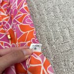 Lilly Pulitzer 100% silk floral print caftan muumuu coverup dress mini tie waist Photo 5