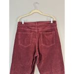 Gap High Stride Corduroy Jeans Womens Size 32 Burgundy High Rise Wide Leg Pants Photo 3
