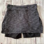 Athleta  Black Space Dyed Contender 2 in 1 Skort. Size XSmall. EUC Photo 2