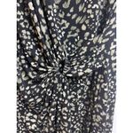 Tommy Bahama Wild One Faux Wrap Dress Black Tan Small Photo 3