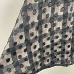 Envol Alec Ning X Stayreal Designer Plaid Polka Dot Chiffon Dress Size M Cowgirl Black Size M Photo 8