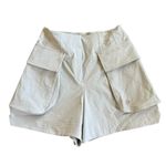 Lululemon Relaxed-Fit Super-High-Rise Cargo Short 4" in Bone Photo 2
