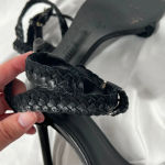 Joie ‎ Braided Black Sandal Heels Size 35.5 Photo 9