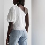 EXPRESS NWT Skimming One Shoulder Puff Sleeve Tee Size XS Photo 2