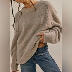 Free People Teddy Sweater Tunic in Silver Clouds sz M nwt Photo 0