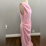Cider NWT Assymetric Neck‎ Ruched Maxi Dress in Pink Size XS Photo 5