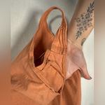 Free People Intimately  Orange Puff Sleeve Cotton Bodysuit Small Photo 9