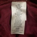 Faherty ππ Vintage Silk Velvet Genevieve Pant Wide Leg Maroon Banner Large NWT Photo 13