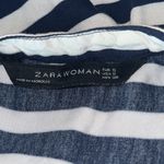 ZARA  Woman - Navy White Striped Blouse - S Photo 4