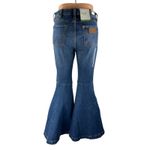Wrangler NEW  Retro Women Blue High Rise Flare Bootcut Bell Bottom Denim Jeans 27 Photo 1