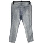 Free People  SZ 29 Cropped Corduroy Pants Mid-Rise Zip-Fly Pockets Gray Washed Photo 3