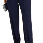Cinq A Sept Tabitha Tapered Leg Crepe Jogger Pants Womens Size 14 Navy Blue Photo 0