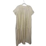 ZARA ZW Collection Kaftan Tunic Maxi Dress in Butter Yellow Stripe NWT Sz. S Photo 6