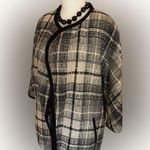 Cynthia Rowley Black and White Plaid Wool Blend Cardigan - XS, EUC Photo 0