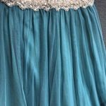 Jodi Kristopher Cream Lace Bodice Flared Cocktail/ Prom Dress Size 7 Photo 7