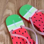 Old Navy NWOT  Watermelon Print‎ Flip Flops | Size 6.5 | Summer Sandals Photo 1