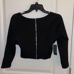 Bebe Black Crop Top Photo 3