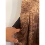 Jones New York Python Snake Print Lined Sleevless MIDI Dress 4 Brown Gold Photo 5