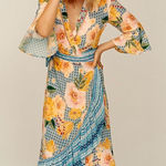 Farm Rio  for Anthropologie Camila Wrap Maxi Dress size m Photo 0