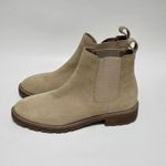 Steve Madden Leopold Chelsea Boots Suede Tan Ankle Booties Lug Sole Scandi Girl Photo 4