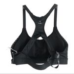 Boohoo  Fit Iridescent Stripe Medium Support Sports Bra Black Size 6 Photo 1