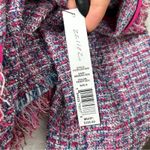 ROBBI & NIKKI Tweed Blazer Jacket Womens Small Pink Maximalist Office Fun Funky Photo 6