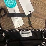 Noisy May NWT  Clara Mini Dress Black White Print Y2K Streetwear – Medium Photo 2