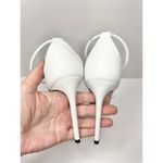 Schutz  Dress Sandals Ladies Size 9B White Leather Open Toe High Heel Photo 5