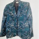Zadig & Voltaire Viking Jac Glam Navy Jacquard Blazer Size 42 Photo 5