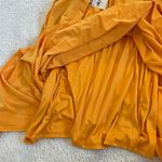 EXPRESS NWT  High Slit Maxi Dress Yellow Size Large open back adjustable straps Photo 7